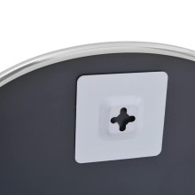 Стенно овално огледало с фина сребриста рамка 40 x 30 см