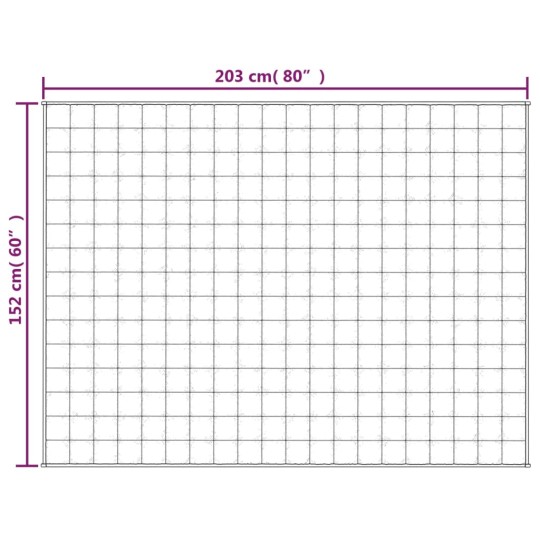 Тежко одеяло синьо 152x203 см 11 кг