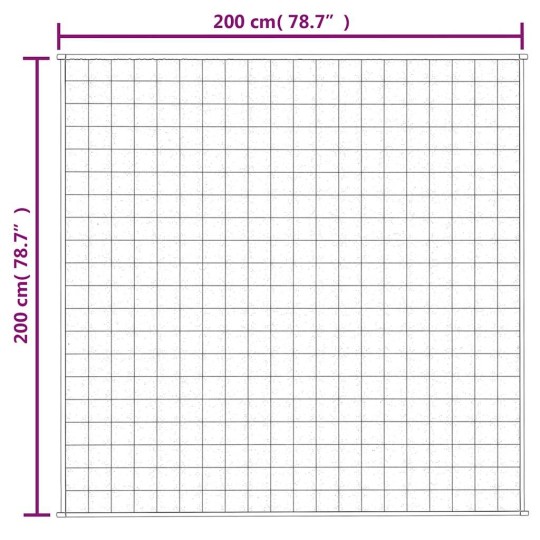 Тежко одеяло синьо 200x200 см 9 кг