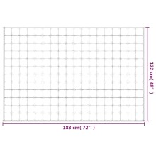 Тежко одеяло сиво 122x183 см 9 кг