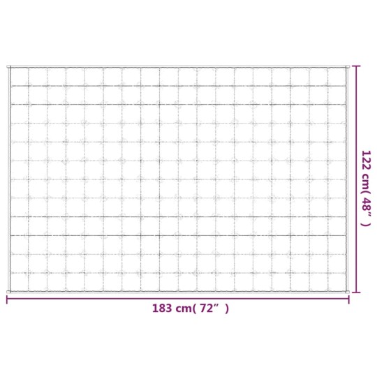 Тежко одеяло сиво 122x183 см 9 кг