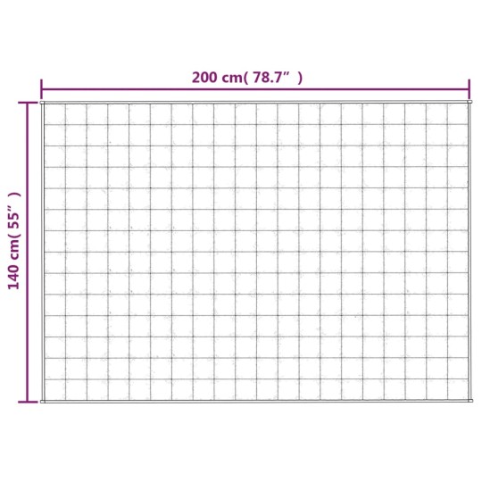 Тежко одеяло сиво 140x200 см 10 кг