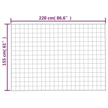 Тежко одеяло сиво 155x220 см 7 кг