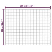 Тежко одеяло сиво 235x290 см 15 кг