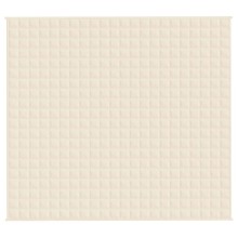 Тежко одеяло светлокремаво 200x225 см 9 кг