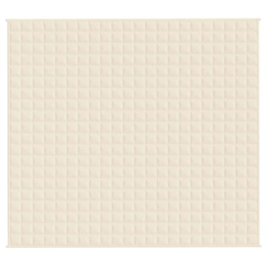 Тежко одеяло светлокремаво 200x225 см 9 кг