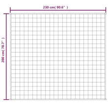 Тежко одеяло светлокремаво 200x230 см 9 кг