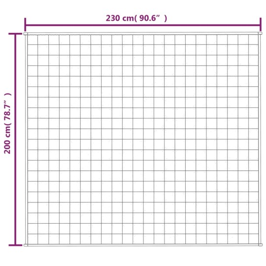 Тежко одеяло светлокремаво 200x230 см 9 кг