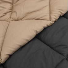 Зимна двулицева олекотена завивка Color Comfort с полиестерен пълнеж, 300 г/м², в антрацит и таупе