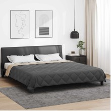 Зимна двулицева олекотена завивка Color Comfort с полиестерен пълнеж, 300 г/м², в антрацит и таупе
