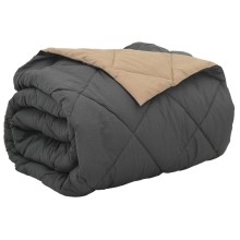 Зимна двулицева олекотена завивка Color Comfort с полиестерен пълнеж, 300 г/м², в антрацит и таупе