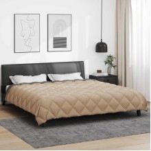 Зимна двуцветна олекотена завивка Color Arctic с полиестерен пълнеж, 450 г/м², в антрацит и таупе