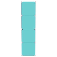 Детски модулен органайзер с 12 отделения, зелен, 110 x 36,5 x 143,5 см