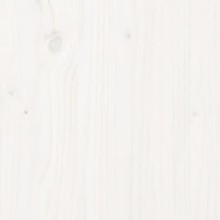 Детско легло къщичка Монтесори от масивна борова дървесина, бяло, 90 x 200 см