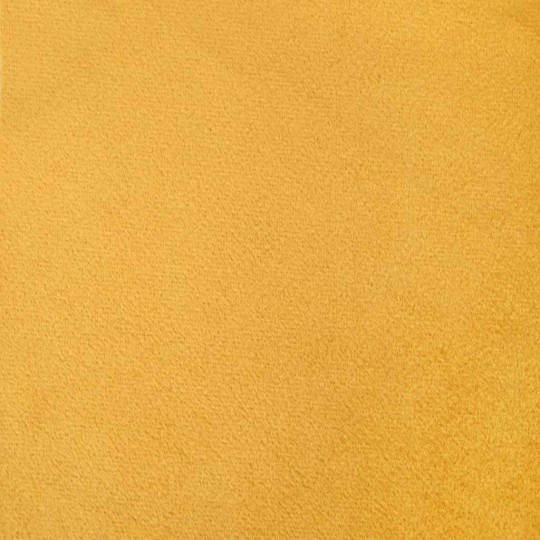 Кадифени завеси в цвят шафран с комбиниран перделък, 2 бр., 140 x 225 см