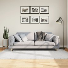 Килим OVIEDO с къс косъм, сив