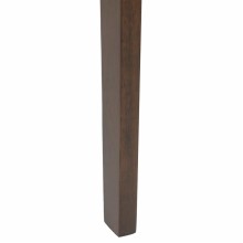 Комплект от 2 трапезни стола в стил Modern Traditional от масивно каучуково дърво в кафяво и черна еко кожа