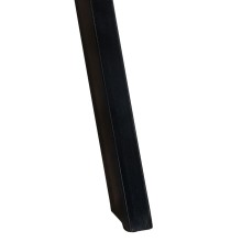 Кръгла трапезна маса ⌀110 x 75 см в стил Mid-Century Modern, мангово дърво масив и черна стомана