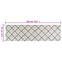 Кухненско килимче Grid pattern, 60x180 см, кадифе