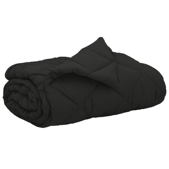 Лятна олекотена завивка Color Warm с полиестерен пълнеж, 200 г/м², черна