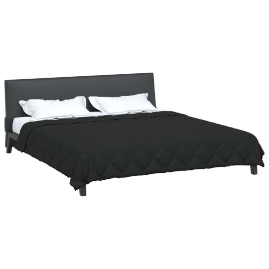 Лятна олекотена завивка Color Warm с полиестерен пълнеж, 200 г/м², черна