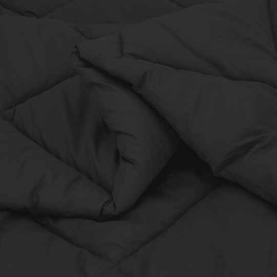 Лятна олекотена завивка Color Warm с полиестерен пълнеж, 200 г/м², черна