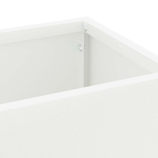 Метална поставка за чадъри MINIMAL, бяла, 15,5 x 15,5 x 49 см