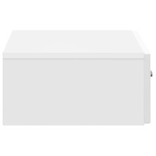 Нощно шкафче ONDA с монтаж на стена и чекмедже, бял гланц, 59 x 34,5 x 17 см