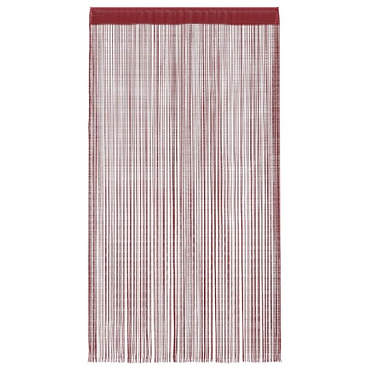 Пердета с ресни в цвят бордо за тръбен корниз, 2 бр., 100 x 250 см