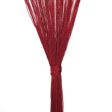 Пердета с ресни в цвят бордо за тръбен корниз, 2 бр., 100 x 250 см