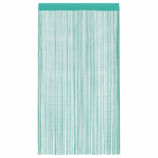 Пердета с ресни в цвят тюркоаз за тръбен корниз, 2 бр., 100 x 250 см