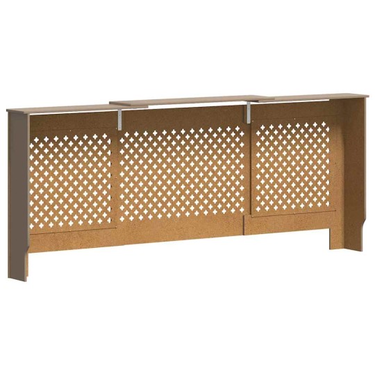 Разтегателна декоративна решетка за радиатор LUVENA, кафяв, 142-205x20,5x81,5 см