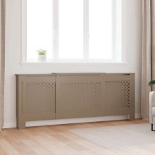 Разтегателна декоративна решетка за радиатор LUVENA, кафяв, 142-205x20,5x81,5 см
