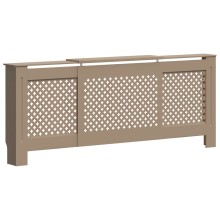 Разтегателна декоративна решетка за радиатор LUVENA, кафяв, 142-205x20,5x81,5 см
