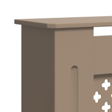 Разтегателна декоративна решетка за радиатор LUVENA, кафяв, 142-205x20,5x81,5 см
