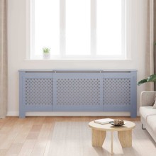 Разтегателна декоративна решетка за радиатор LUVENA, сив, 142-205x20,5x81,5 см