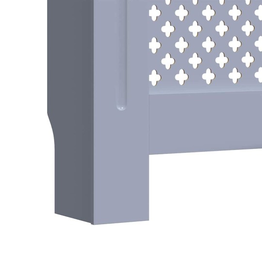 Разтегателна декоративна решетка за радиатор LUVENA, сив, 142-205x20,5x81,5 см