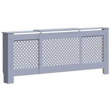 Разтегателна декоративна решетка за радиатор LUVENA, сив, 142-205x20,5x81,5 см