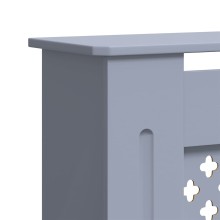 Разтегателна декоративна решетка за радиатор LUVENA, сив, 142-205x20,5x81,5 см