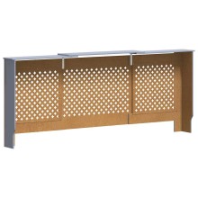 Разтегателна декоративна решетка за радиатор LUVENA, сив, 142-205x20,5x81,5 см