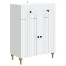 Шкаф ARCO с 2 врати и чекмедже, бял, 66 x 34,5 x 90 см