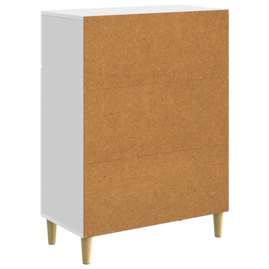 Шкаф LINEA с 2 врати и горно чекмедже, бял гланц, 66 x 34,5 x 90 см