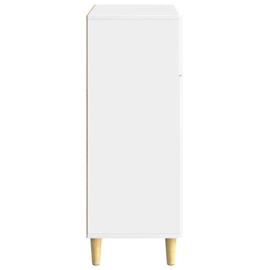 Шкаф LINEA с 2 врати и горно чекмедже, бял гланц, 66 x 34,5 x 90 см