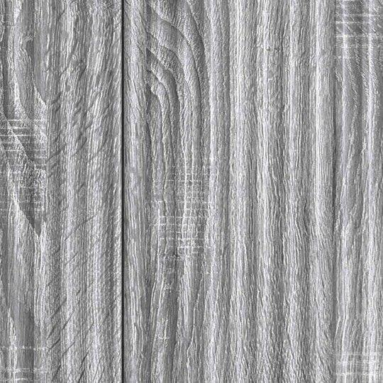 Шкаф LINEA с 3 врати и фрезовани фронтове, сив дъб сонома, 89 x 34,5 x 80 см