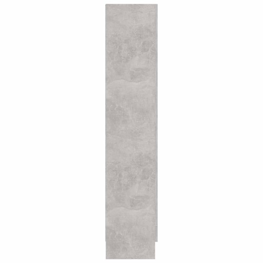 Шкаф витрина AVORA, бетонно сив, 82,5 x 30,5 x 150 см