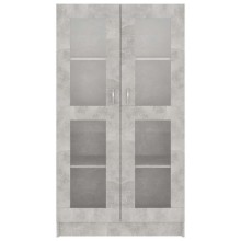 Шкаф витрина AVORA, бетонно сив, 82,5 x 30,5 x 150 см