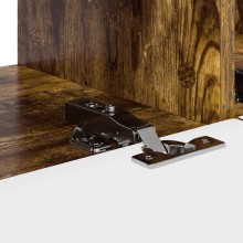 Стенен ТВ шкаф LINEA с вертикално фрезован фронт, опушен дъб, 98 x 31 x 29,5 см