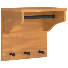 Стенна закачалка за палта SANDNES 43 x 30 x 42 см, масивна дървесина, бор