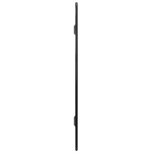 Стенно асиметрично огледало с фина черна рамка 60 x 50 см