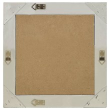 Стенно огледало със сребриста барокова рамка от масивно дърво 50 x 50 см